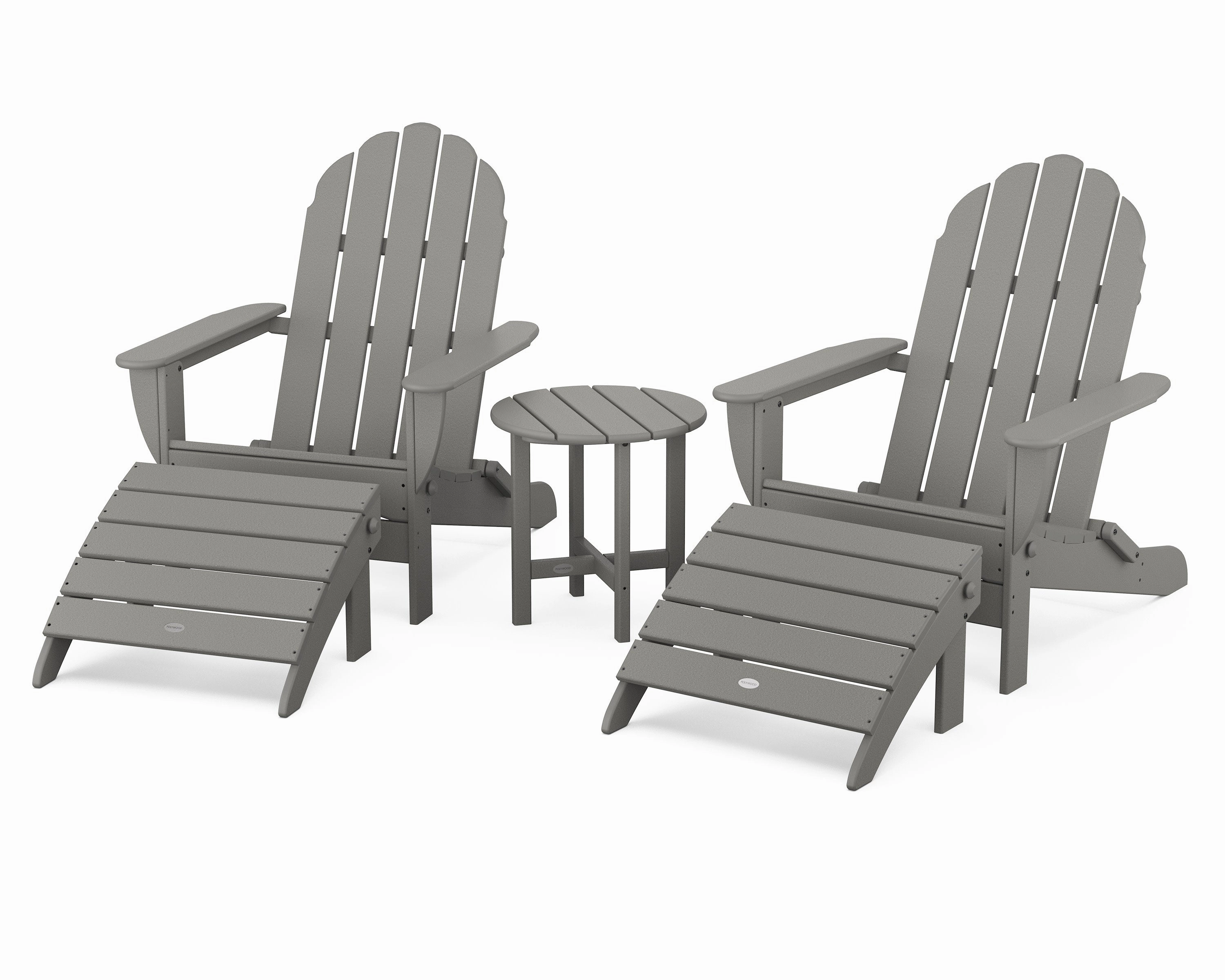 Classic Oversized Adirondack 5-Piece Casual Setoutdoor patio dining furniture set