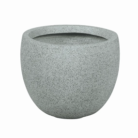 Cleveland Egg Pot Light Grey hanging garden planters for small spaces