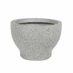 Cleveland Pot Light Grey Cup hanging garden planters for small spaces