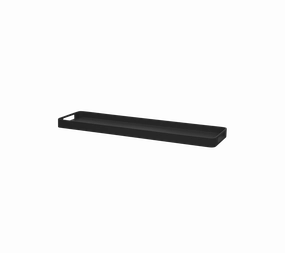 Club tray rect. large bamboo serving tray with handles