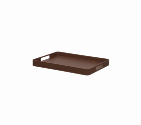 Club tray rect. medium bamboo serving tray with handles