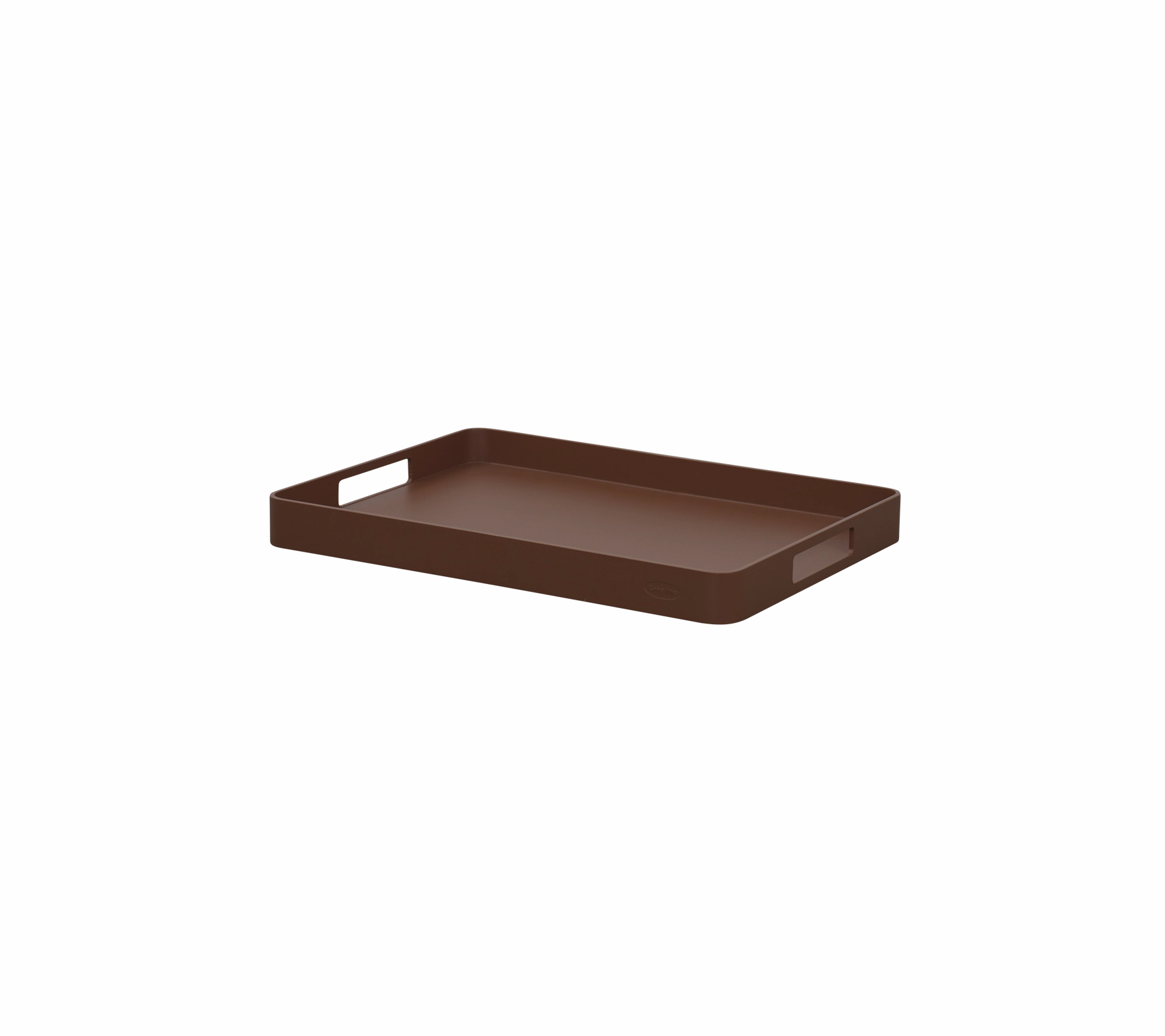 Club tray rect. medium bamboo serving tray with handles