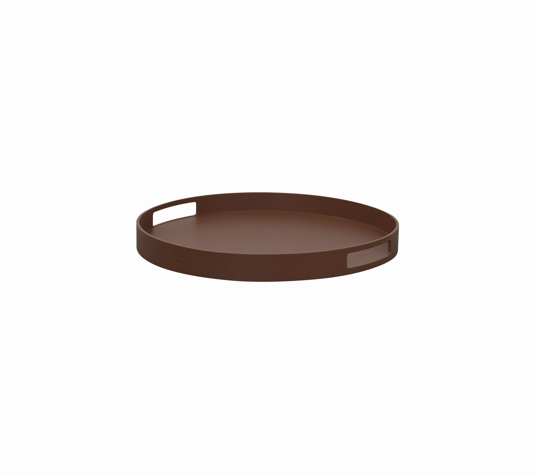 Club tray round dia. 44 cm bamboo serving tray with handles