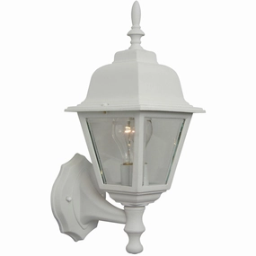 Coach Lights Cast One Light Wall Mount Textured WhiteOutdoor wall sconces with motion sensor