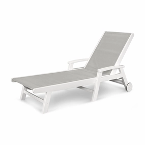 Coastal Chaise with Wheelsoutdoor patio dining furniture set