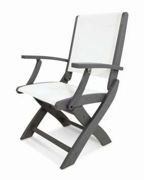 Coastal Folding Chairoutdoor patio dining furniture set