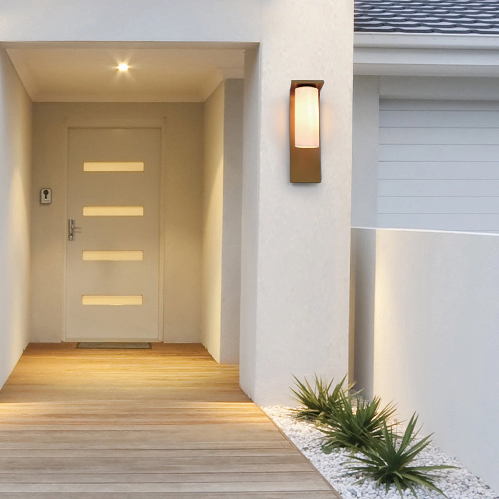 Colonne One Light Outdoor Wall Sconce Gold