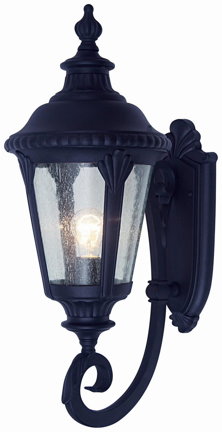Commons One Light Wall Lantern BlackOutdoor wall sconces with motion sensor