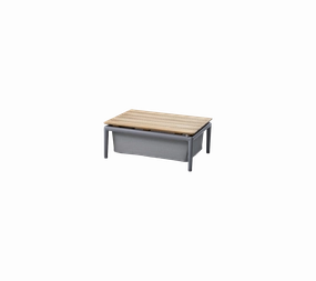 Conic box table wall-mounted outdoor storage shelves