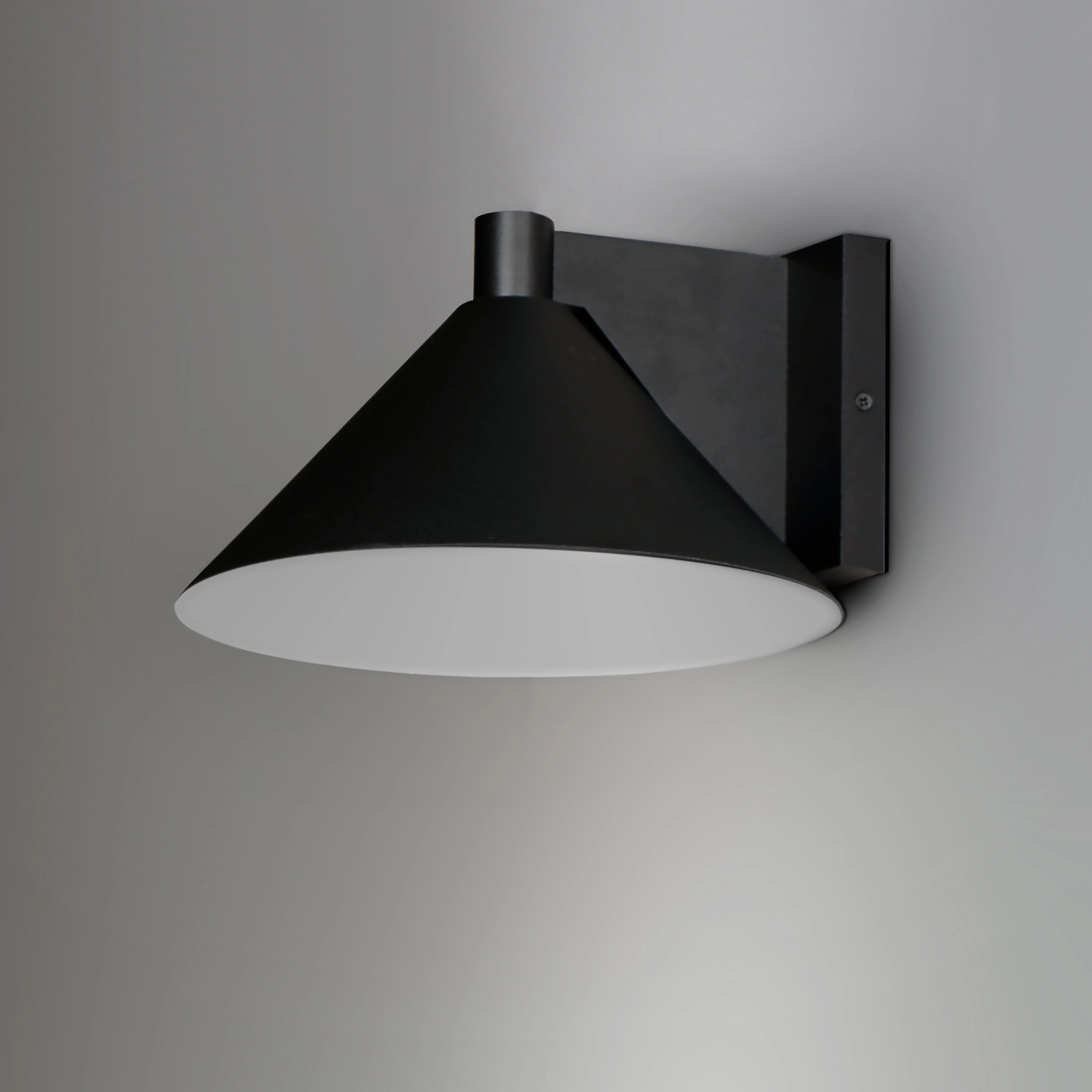Conoid LED LED Outdoor Wall Sconce Black