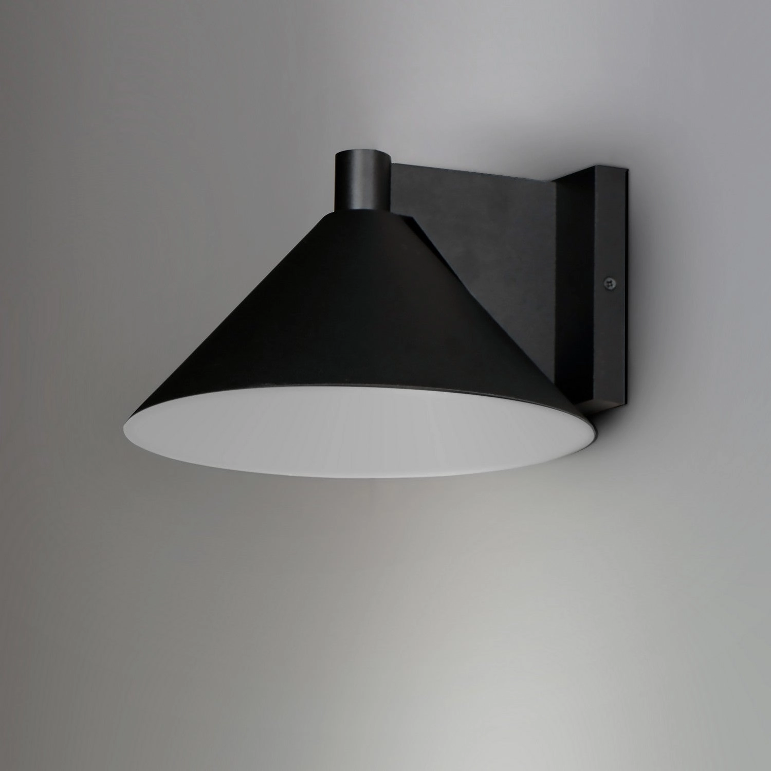 Conoid LED LED Outdoor Wall Sconce Black