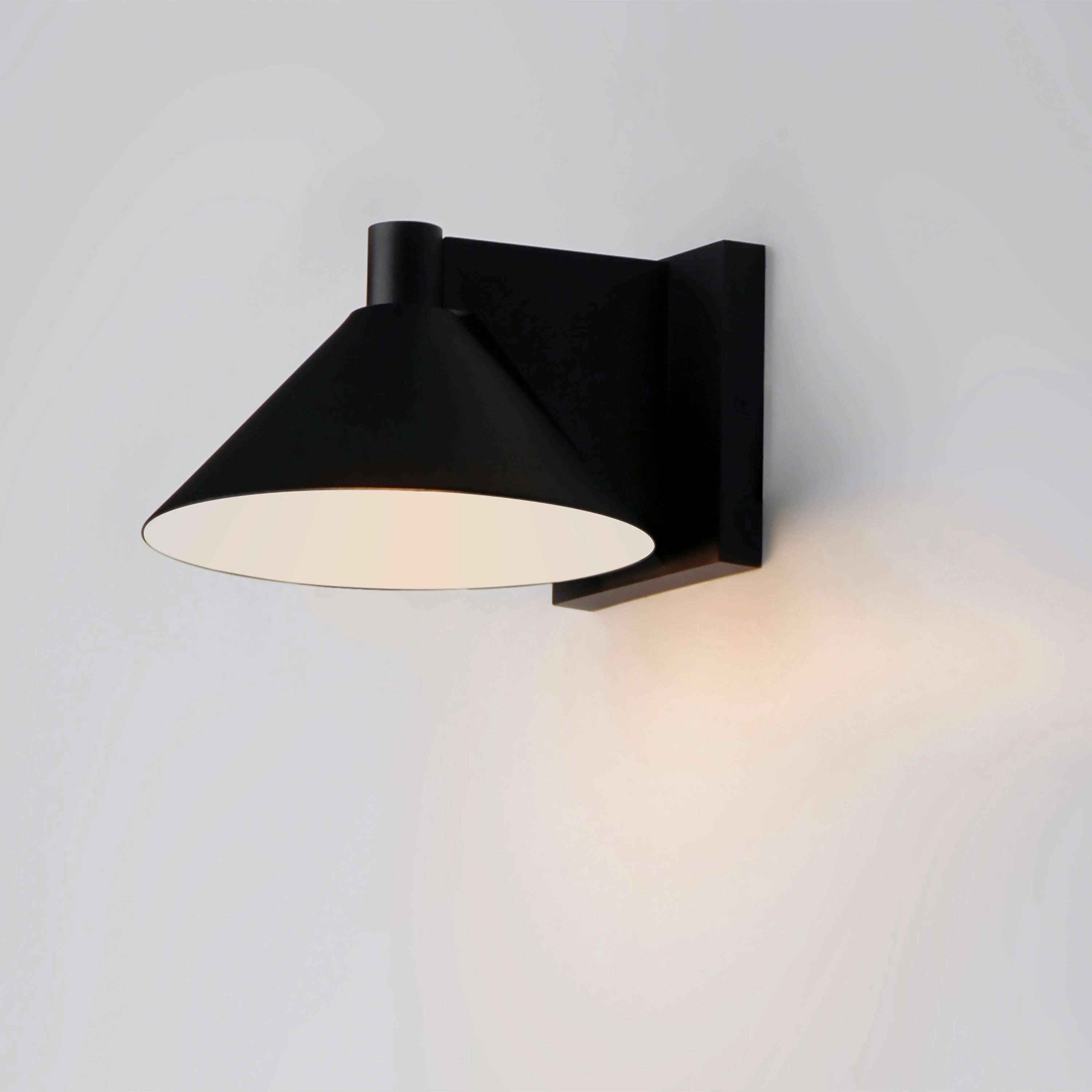 Conoid LED LED Outdoor Wall Sconce Black