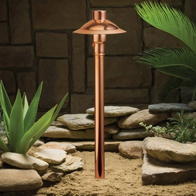 Copper One Light Path & Spread CopperDecorative outdoor post lights