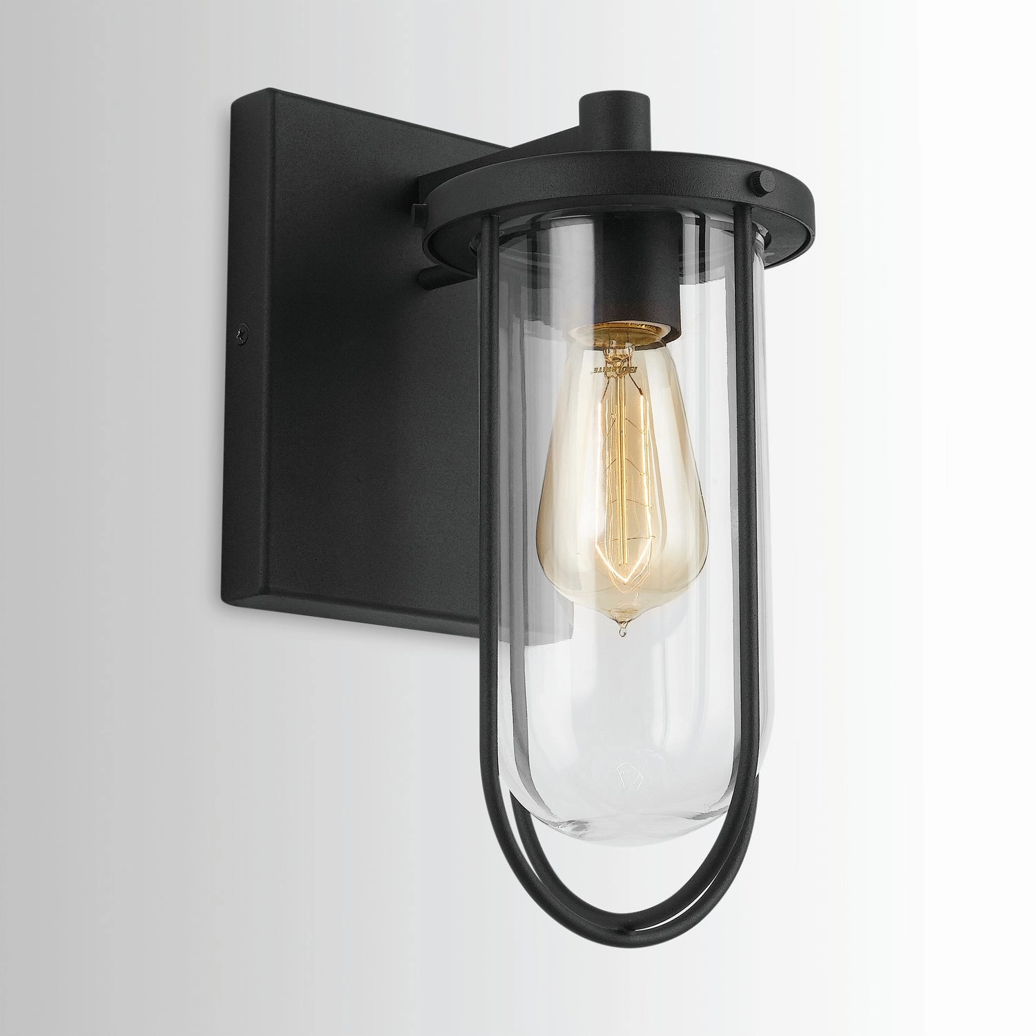 Corbin One Light Wall Mount Black