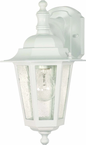 Cornerstone One Light Outdoor Wall Lantern WhiteOutdoor wall sconces with motion sensor