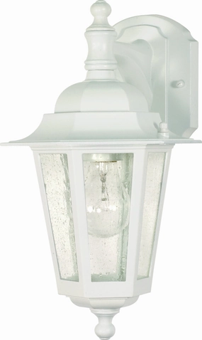 Cornerstone One Light Wall Lantern WhiteOutdoor wall sconces with motion sensor