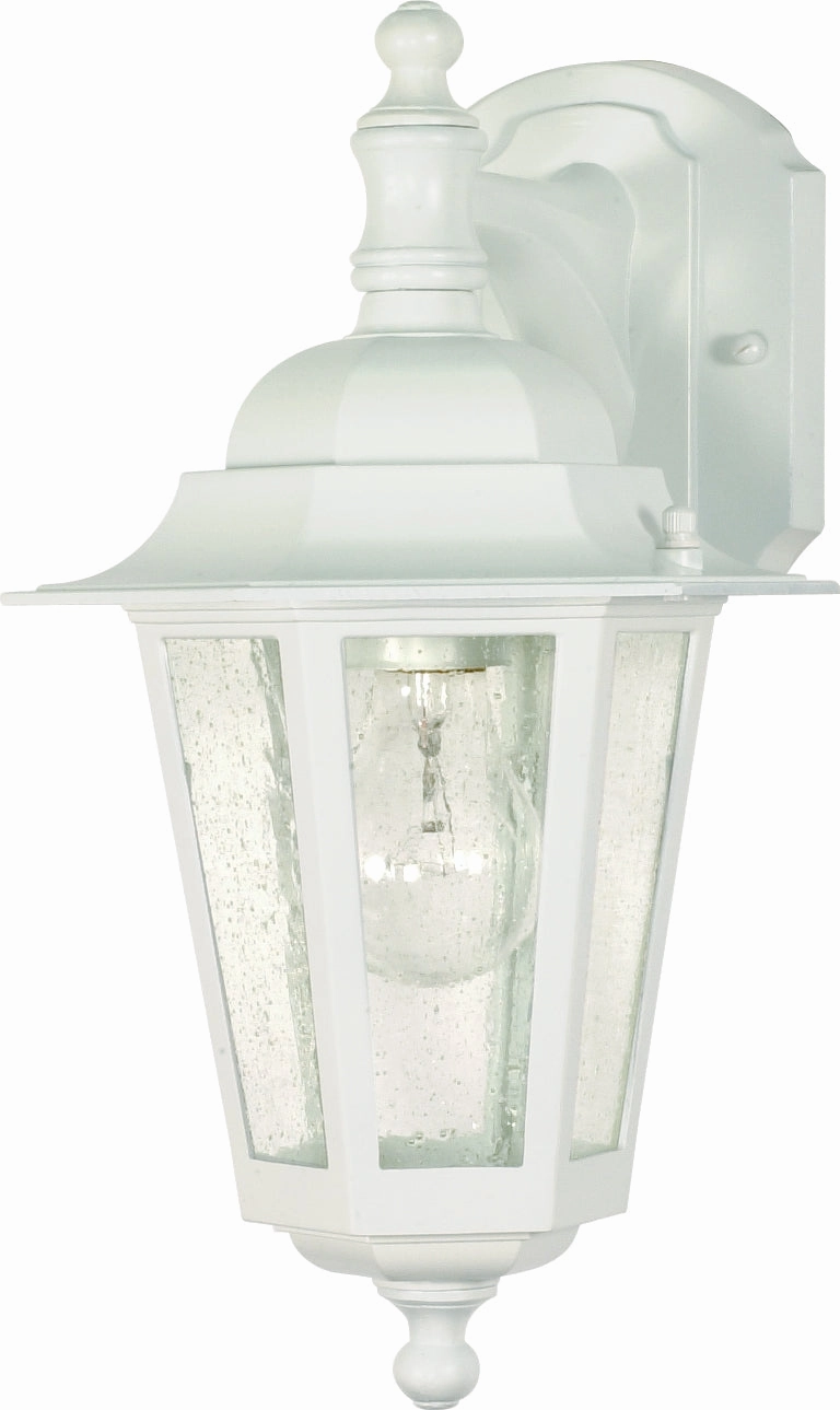 Cornerstone One Light Wall Lantern WhiteOutdoor wall sconces with motion sensor