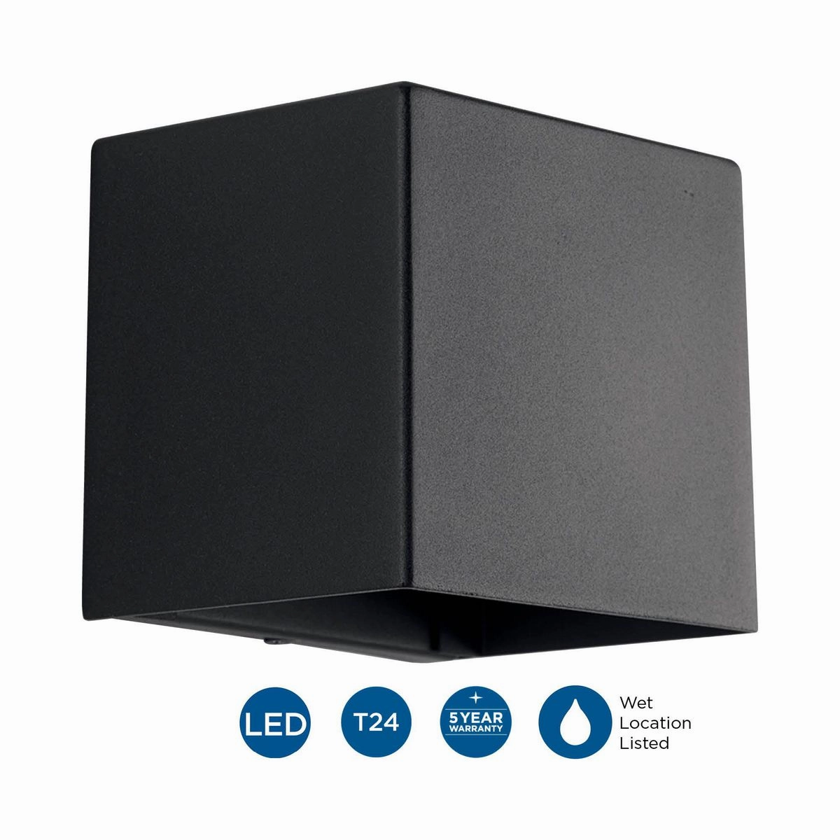 Cornice Led LED Wall Lantern Black