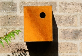Corten NestboxDurable outdoor patio accessories