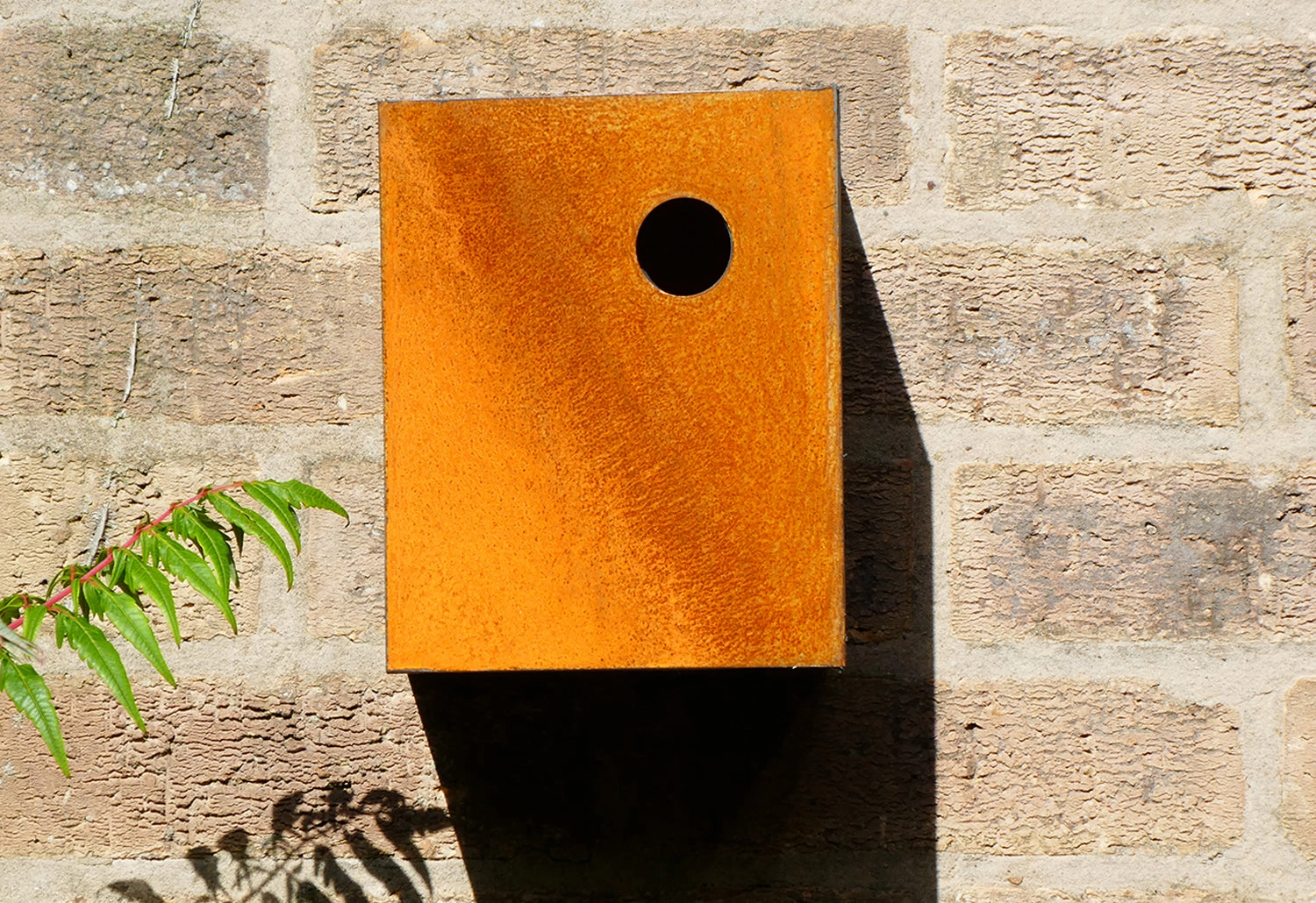 Corten NestboxDurable outdoor patio accessories