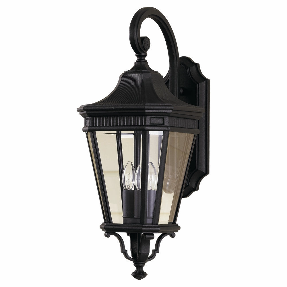 Cotswold Lane Three Light Outdoor Fixture BlackOutdoor wall sconces with motion sensor