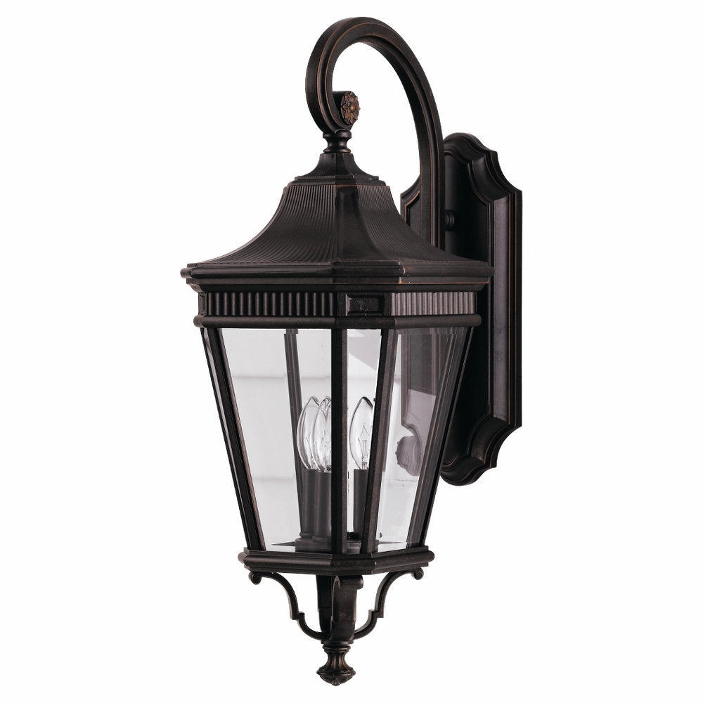 Cotswold Lane Three Light Outdoor Fixture Grecian BronzeOutdoor wall sconces with motion sensor