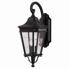 Cotswold Lane Three Light Outdoor Fixture Grecian BronzeOutdoor wall sconces with motion sensor