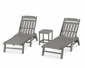 Cottage 3-Piece Chaise Setoutdoor patio dining furniture set