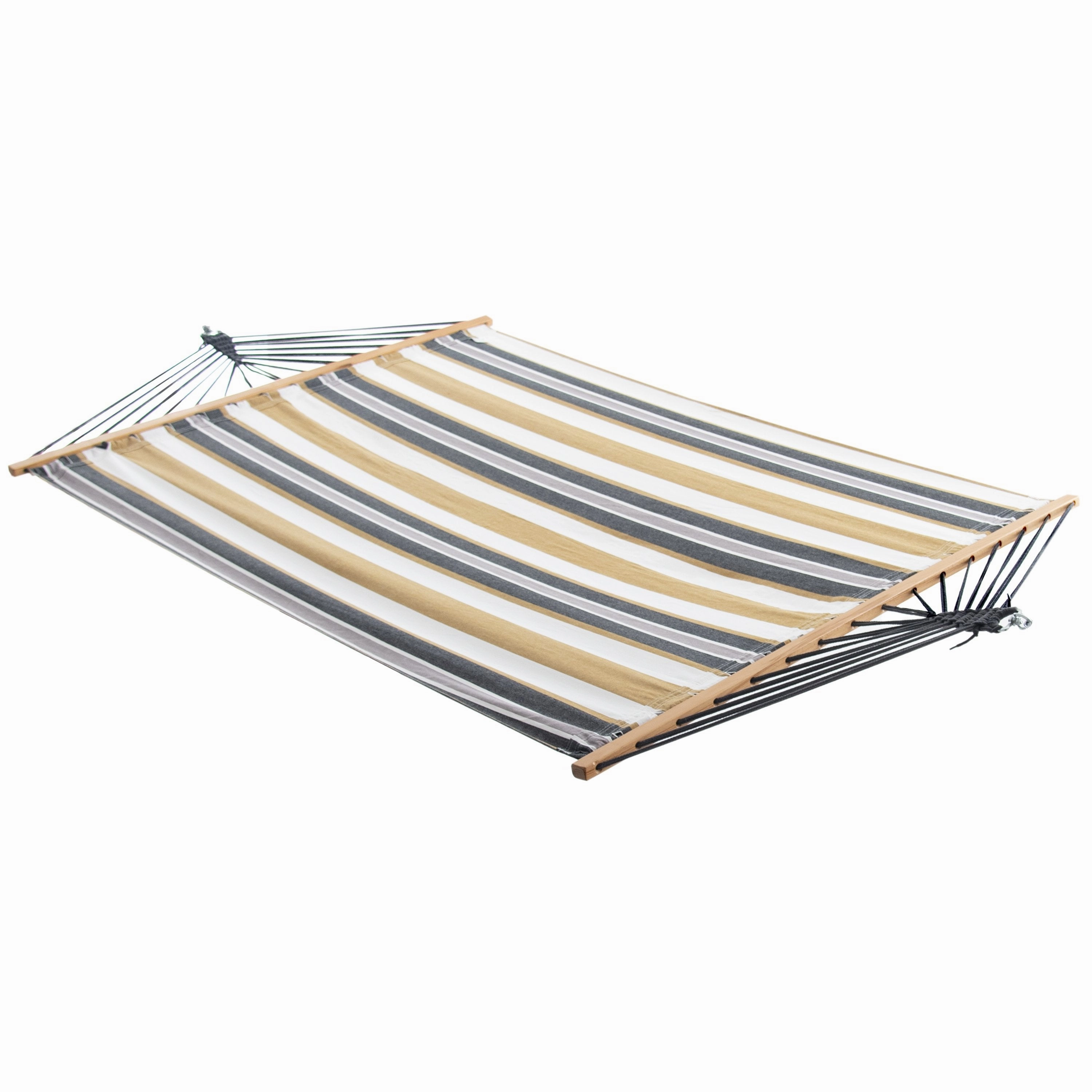 Cotton Spreader Bar Hammock - Desert Moon outdoor hammock with stand and canopy