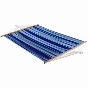 Cotton Spreader Bar Hammock - Island Breeze outdoor hammock with stand and canopy