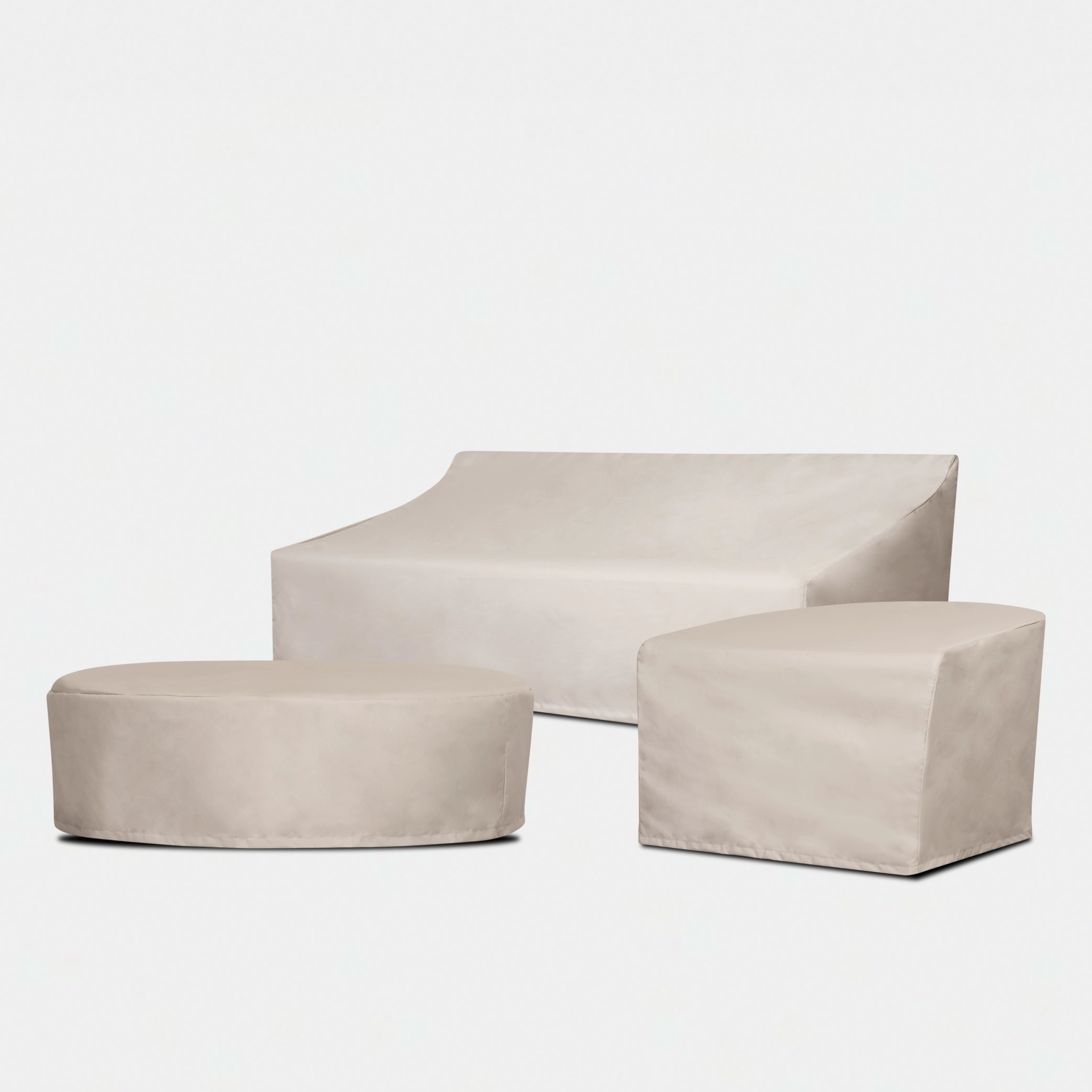 Cove Aluminum Round Coffee Table - Weather Cover