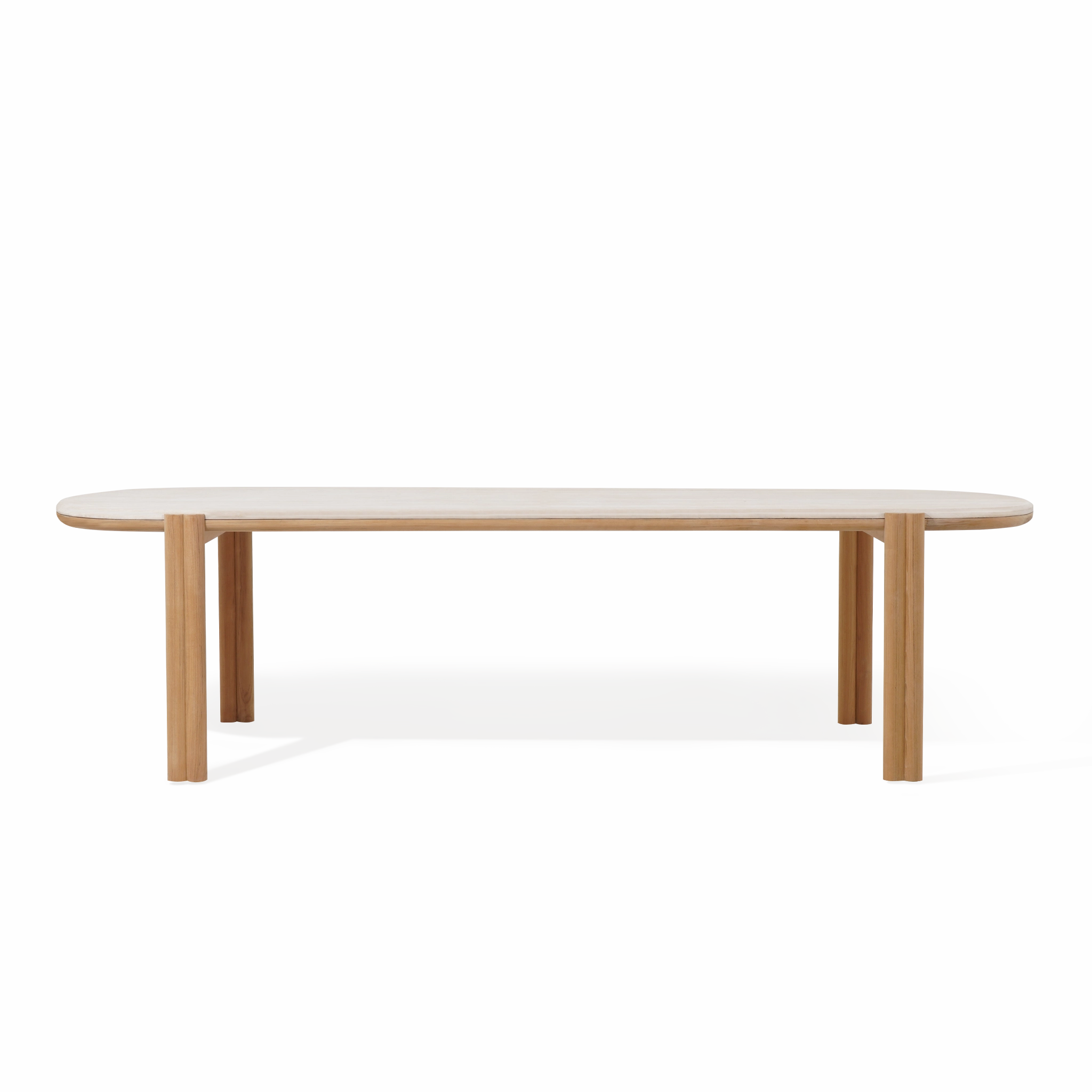 Cove Teak Pill Dining Tableoutdoor table for balcony or garden