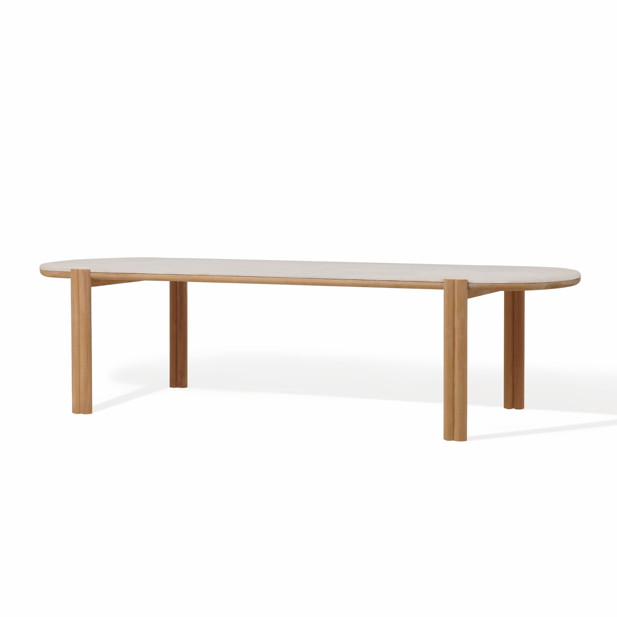 Cove Teak Pill Dining Table