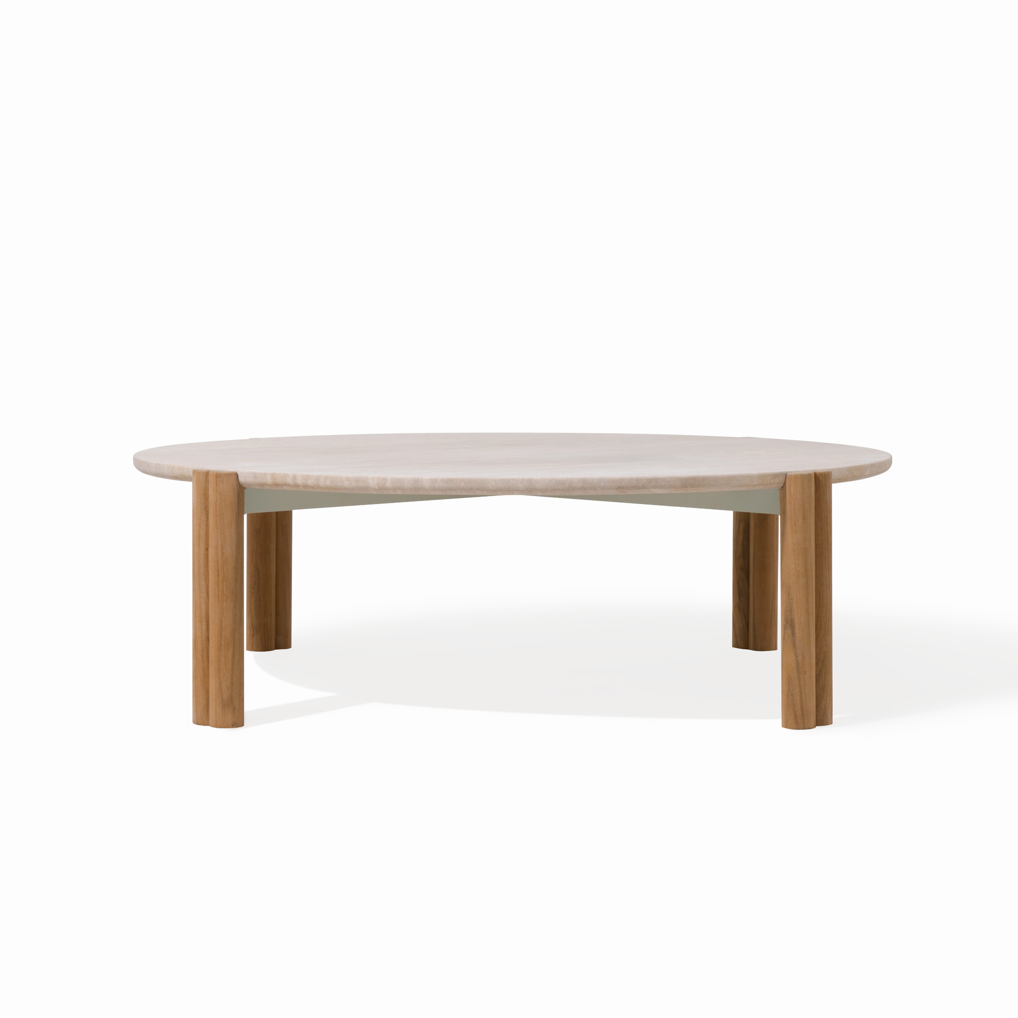 Cove Teak Round Coffee Tableoutdoor coffee table for patio or lounge
