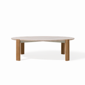 Cove Teak Round Coffee Tableoutdoor coffee table for patio or lounge