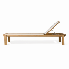 Cove Teak Stacking Sun LoungePatio reclining sun chair