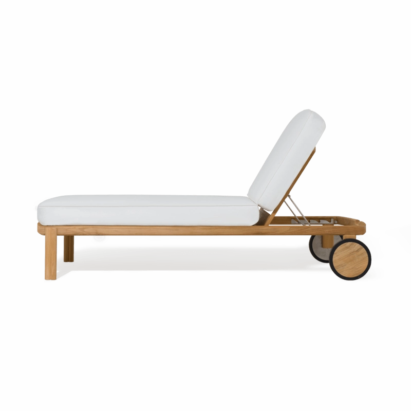 Cove Teak Sun LoungePatio reclining sun chair