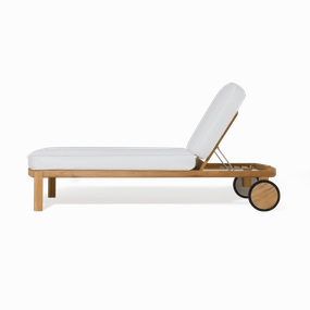Cove Teak Sun LoungePatio reclining sun chair