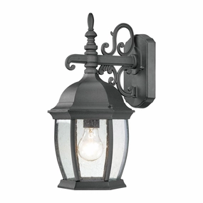 Covington One Light Wall Sconce BlackOutdoor wall sconces with motion sensor