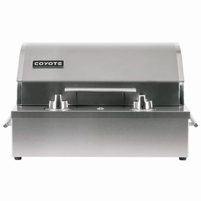 Coyote 18-inch Stainless Steel Built-In Electric Grill C1EL120SM compact BBQ grill for small spaces