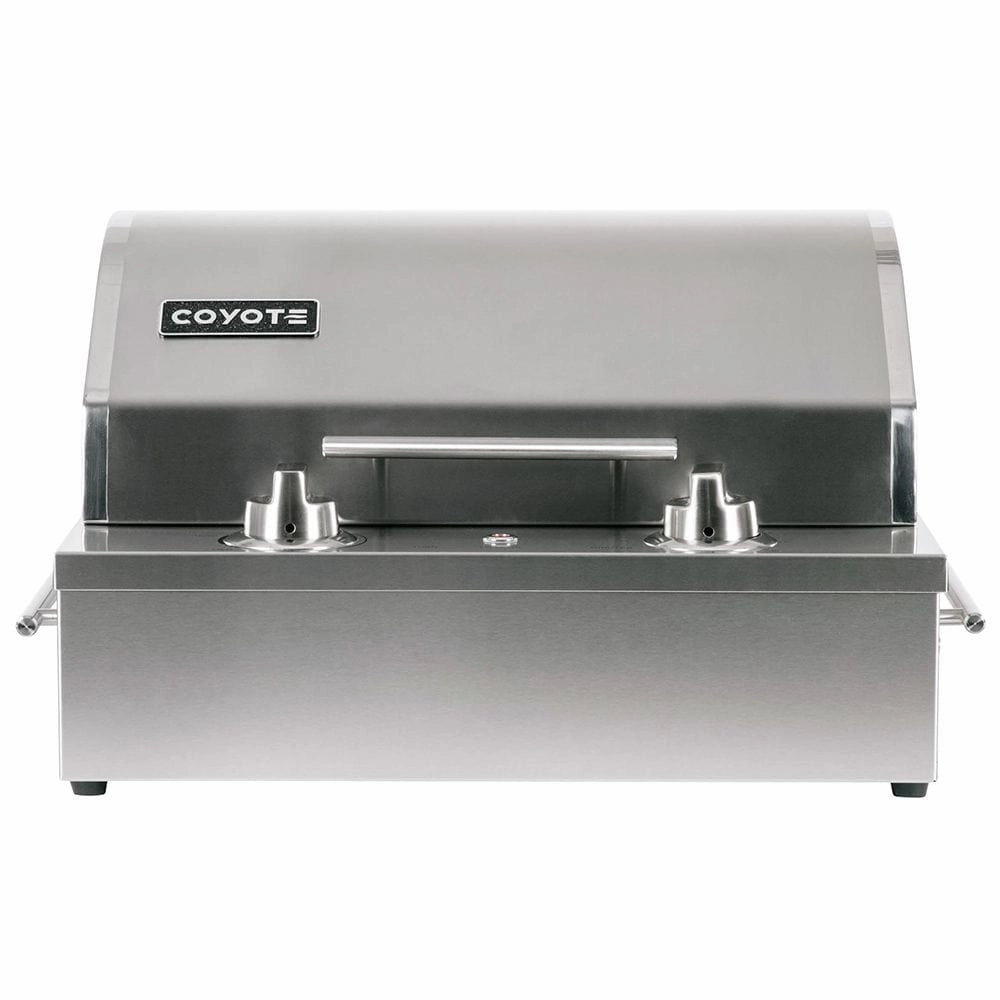 Coyote 18-inch Stainless Steel Built-In Electric Grill C1EL120SM compact BBQ grill for small spaces