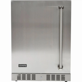Coyote 24-inch Built-in Refrigerator With Left Hinge C1BIR24-L outdoor beverage cooler with wheels