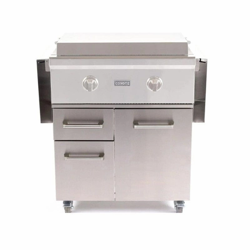 Coyote 30-inch Flat Top Stainless Steel Gas Grill Cart C1FTCART