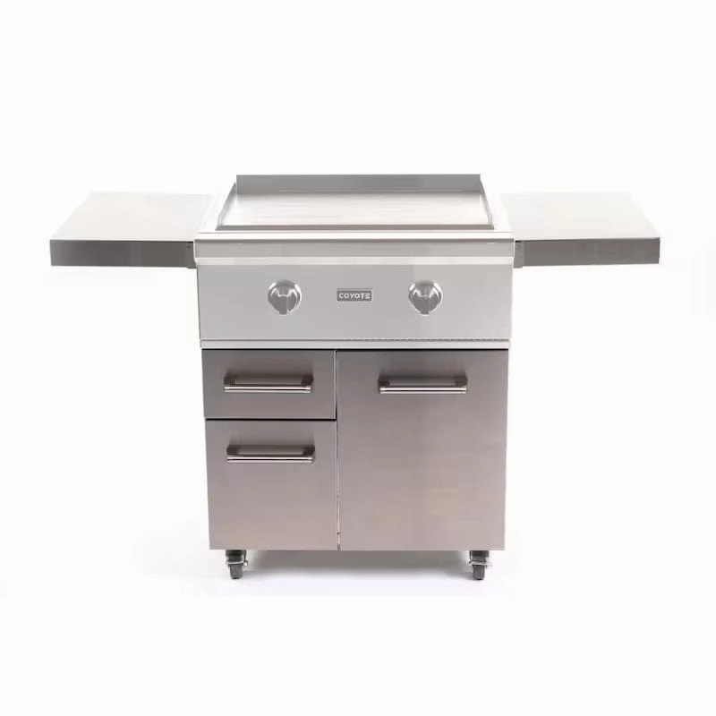 Coyote 30-inch Flat Top Stainless Steel Gas Grill Cart C1FTCARTStainless steel BBQ tool set