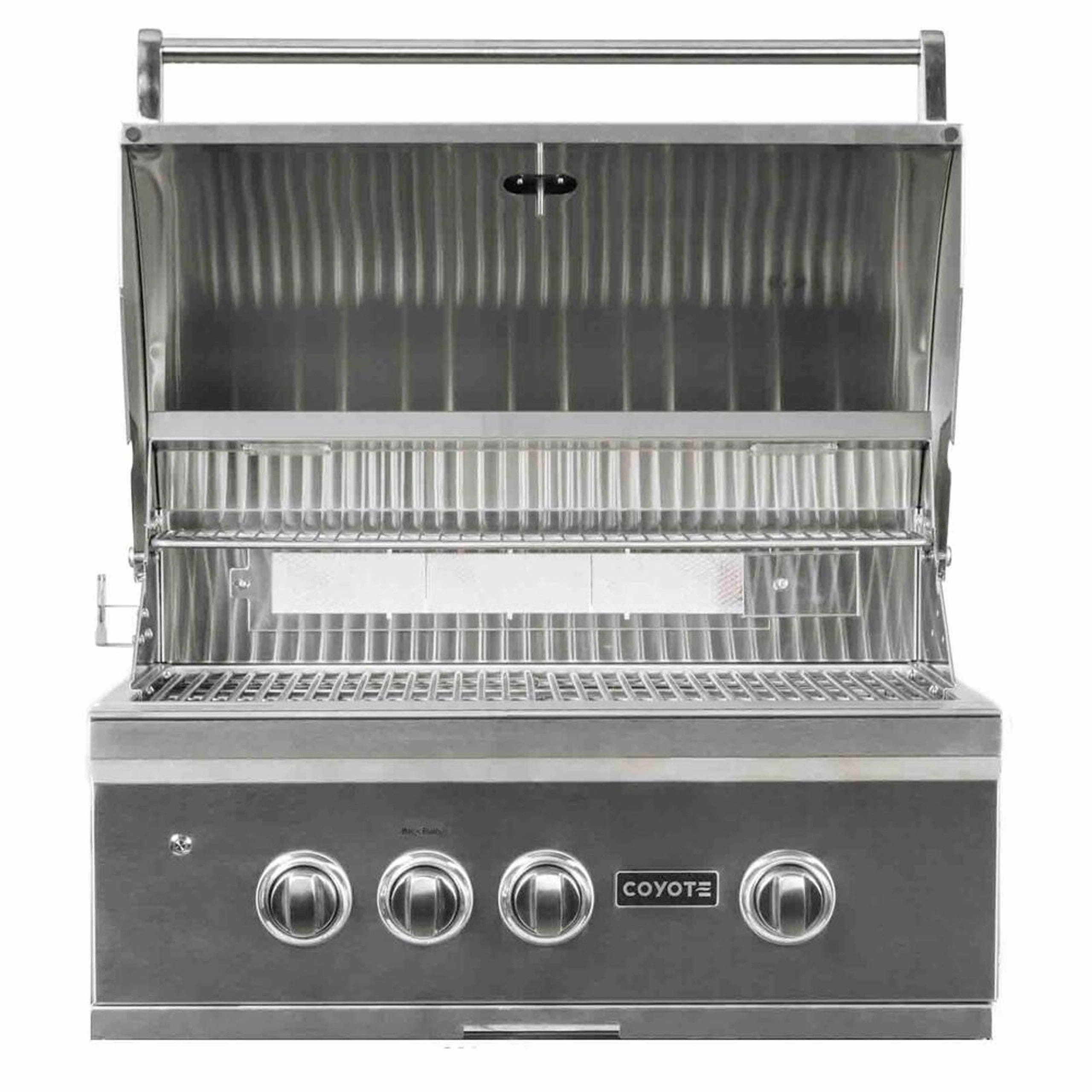 Coyote S-Series 30-inch Rapid Sear Natural Gas Grill on Cart C2SL30NG-FS
