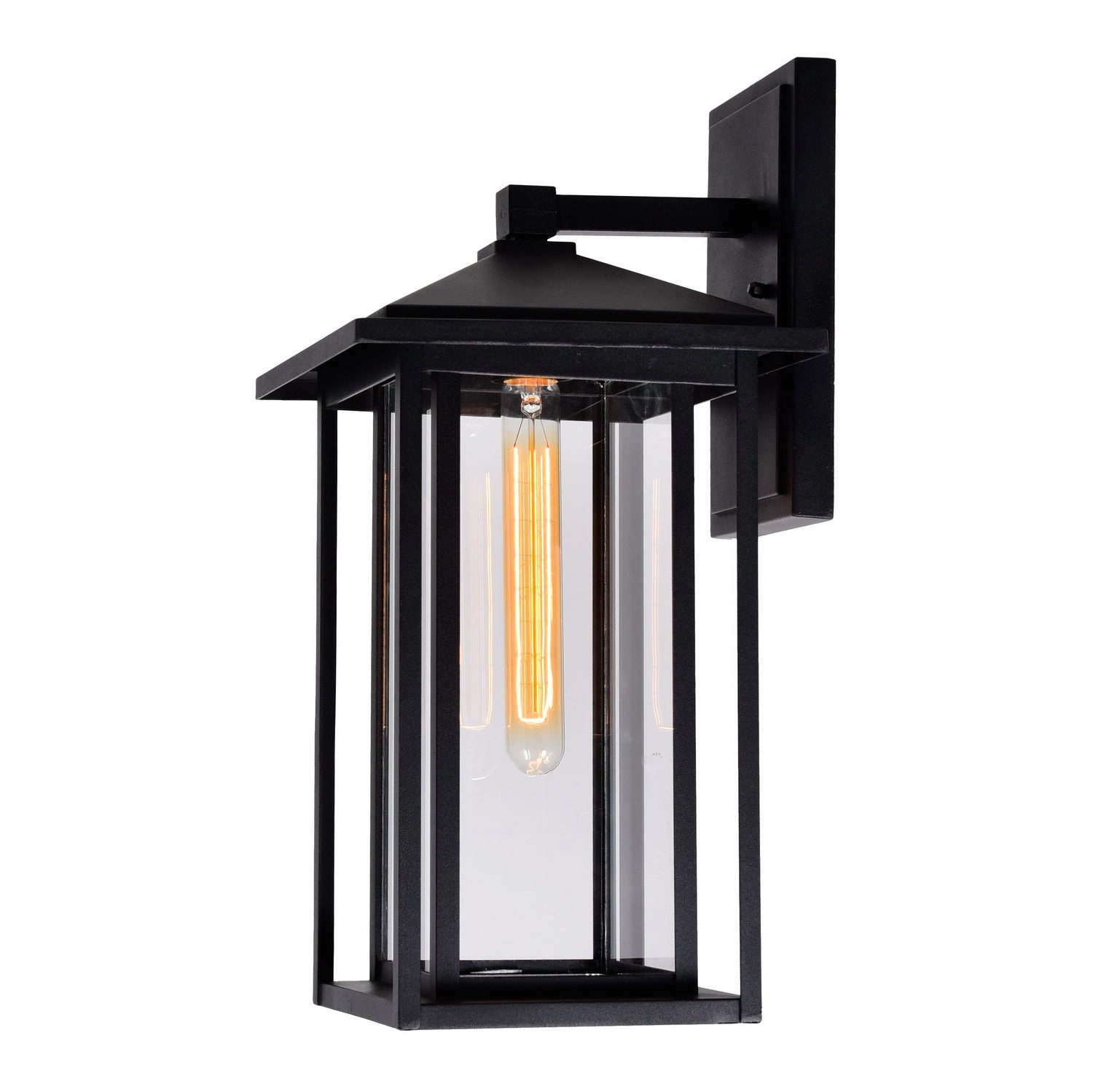 Crawford One Light Outdoor Wall Mount Black
