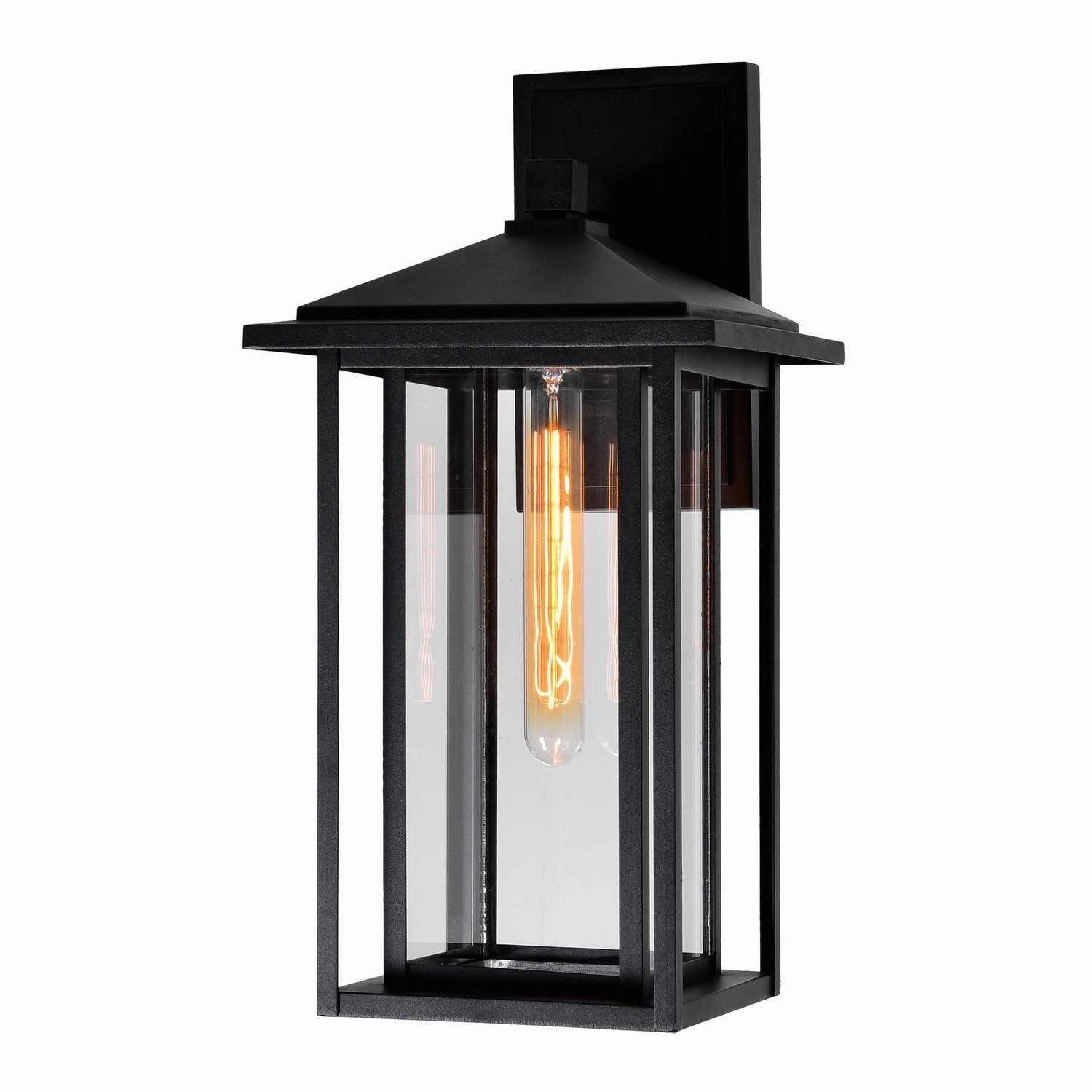 Crawford One Light Outdoor Wall Mount BlackOutdoor wall sconces with motion sensor