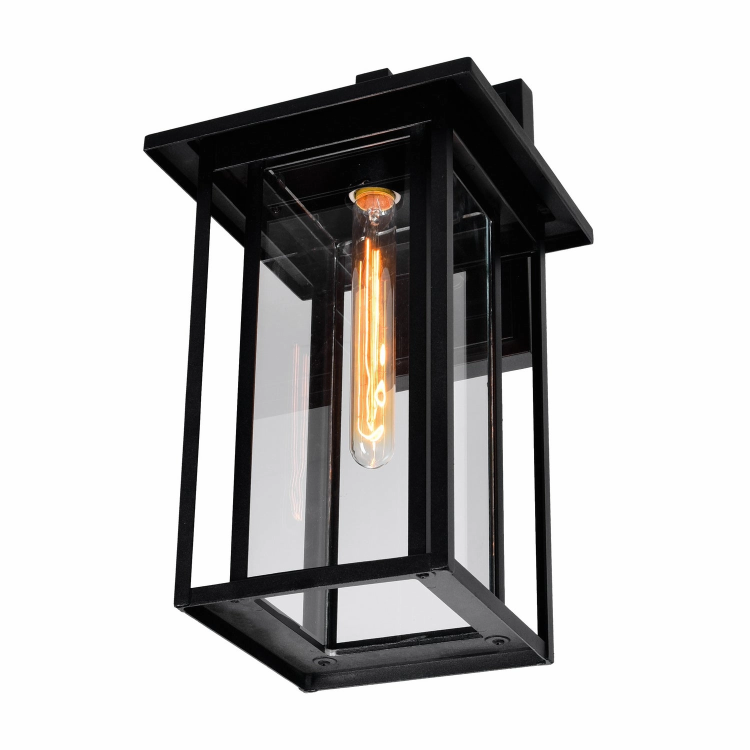 Crawford One Light Outdoor Wall Mount Black