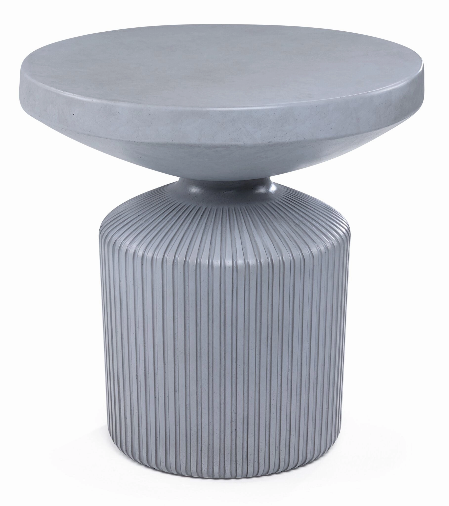 Crete Outdoor Concrete End Table - Weathered Greyoutdoor patio furniture set