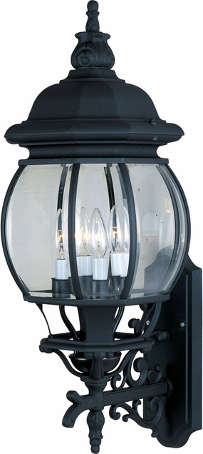 Crown Hill Four Light Outdoor Wall Lantern BlackOutdoor wall sconces with motion sensor